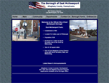Tablet Screenshot of eastmckeesportboro.com